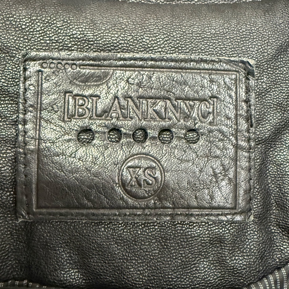 Blank NYC Black Leather Moto Jacket - Picture 4 of 11